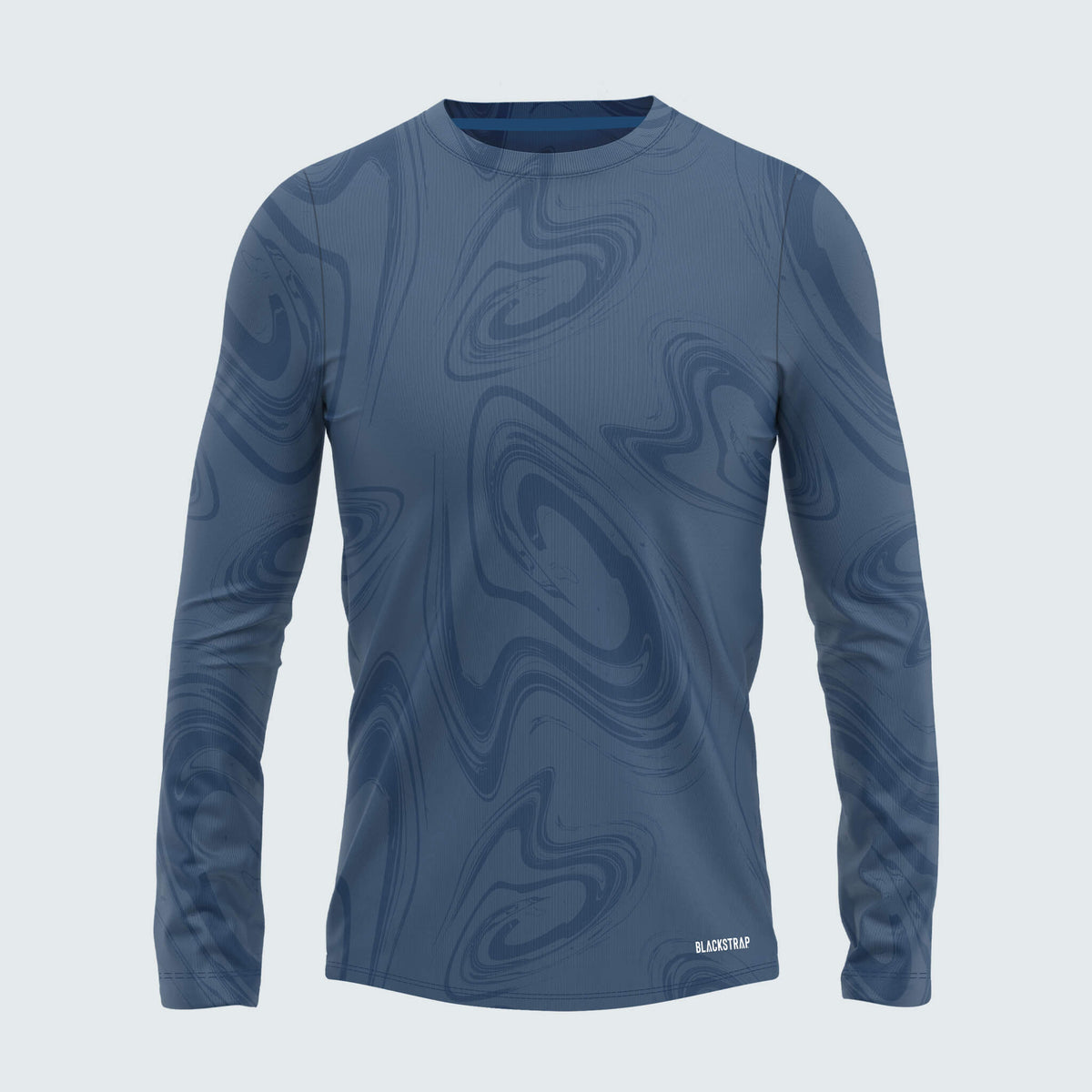 Big Kids' Brackish Crewneck Long Sleeve BlackStrap #color_hyper-metolius
