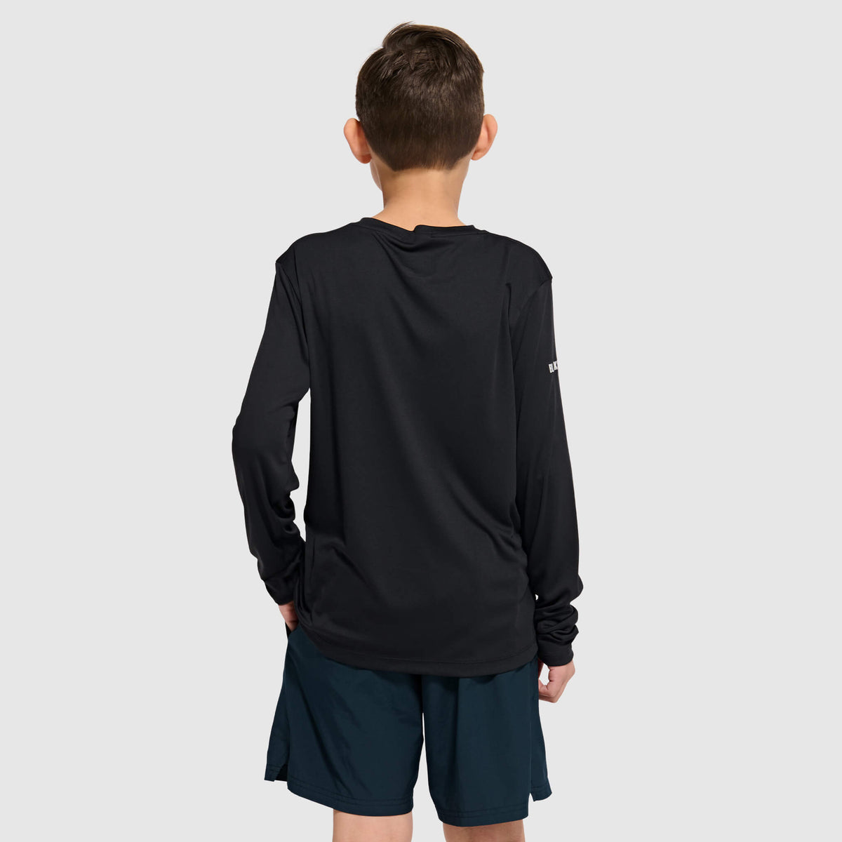 Big Kids' Brackish Crewneck Long Sleeve BlackStrap #color_black