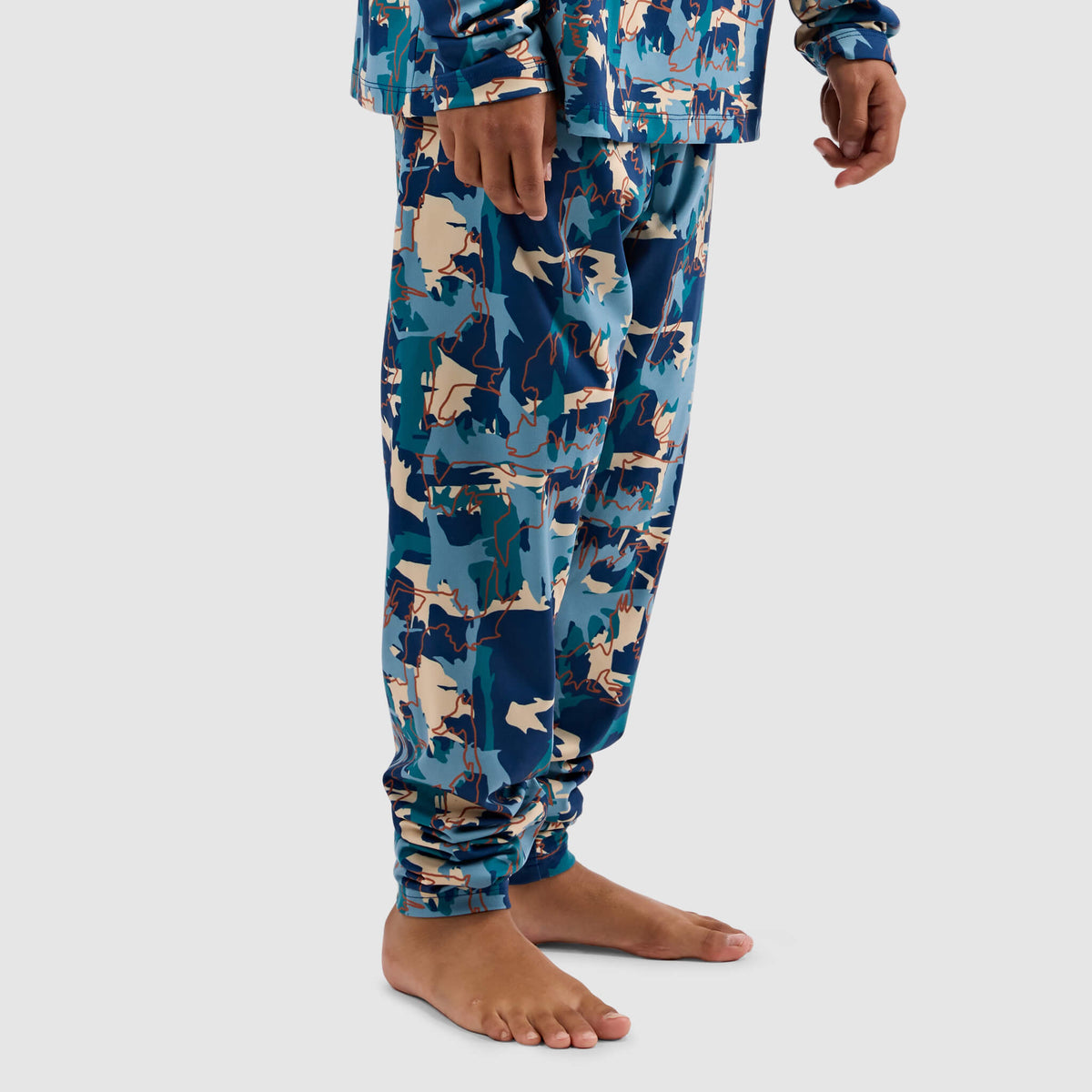 Big Kids' Evolver Baselayer Pant BlackStrap #color_badlands deschutes