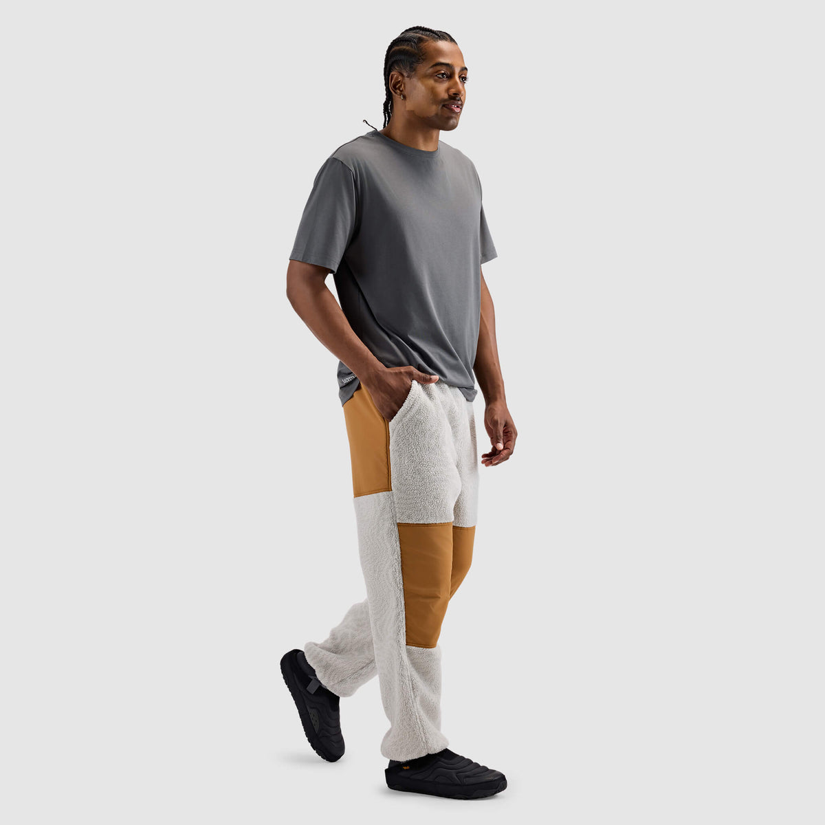 BlackStrap Mens Caldera Fleece Pant #color_inprint ash