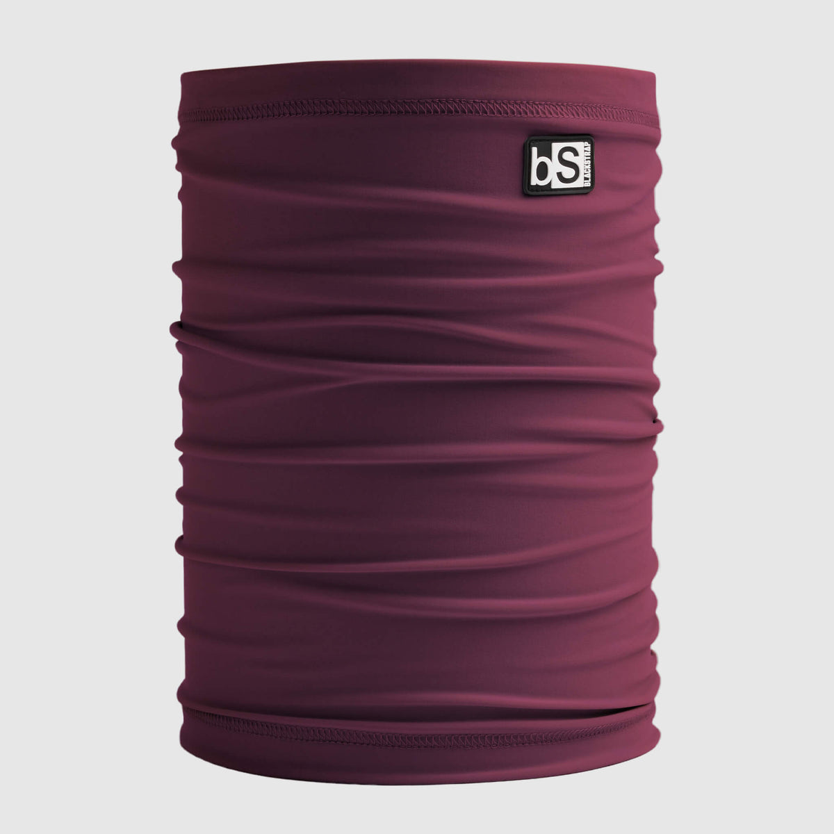 Dual Layer Tube Neck Warmer | Solids Blackstrap #color_cherry