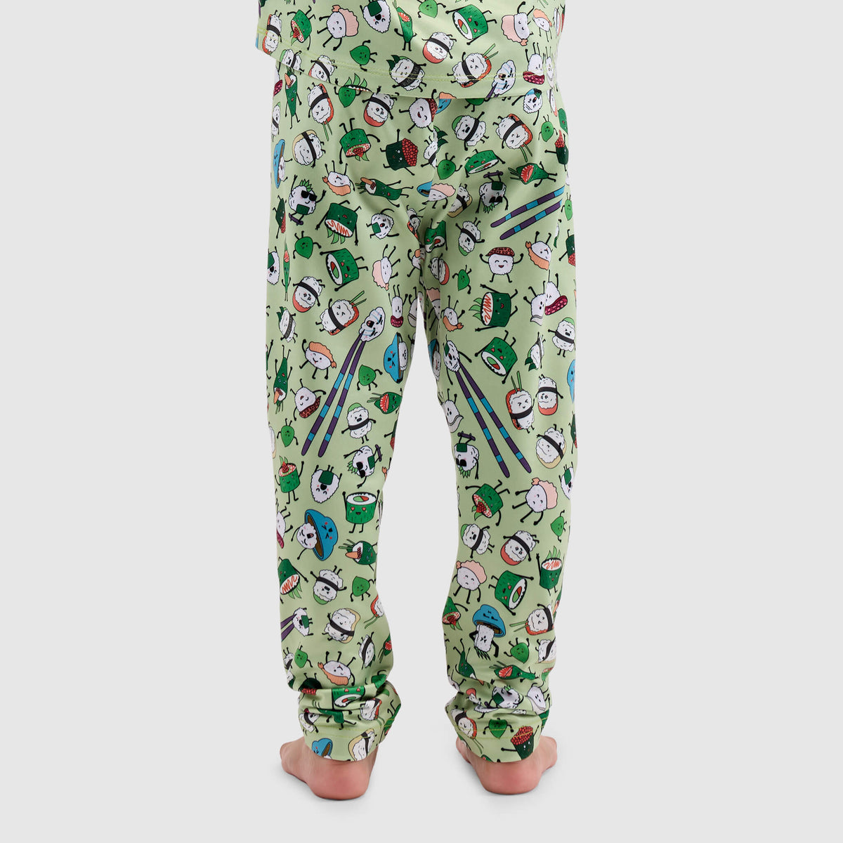Kids' Little Pine Baselayer Pant BlackStrap #color_sushi sprout