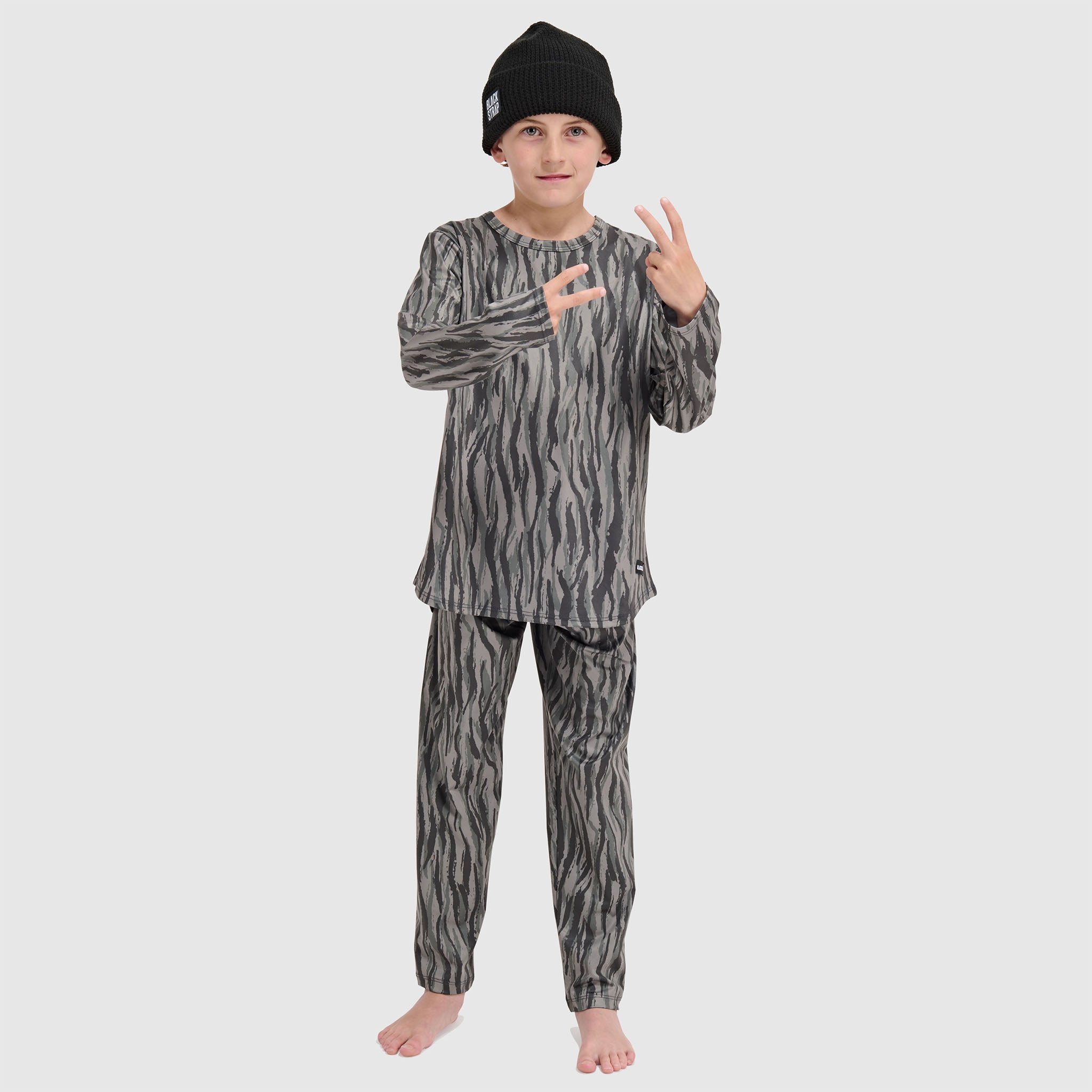 Big Kids' Evolver Baselayer Pant BlackStrap #color_pondy smoldered