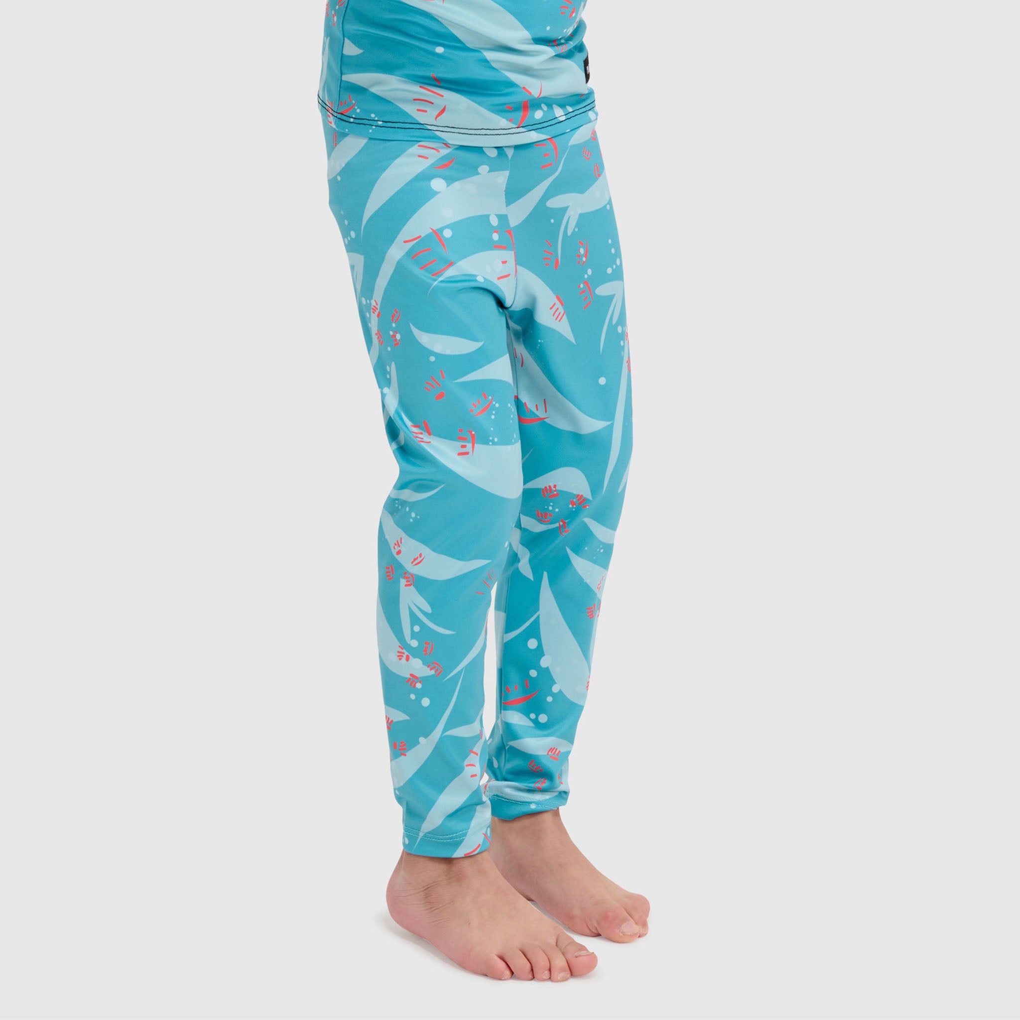 Kids' Little Pine Baselayer Pant BlackStrap #color_origami glacier
