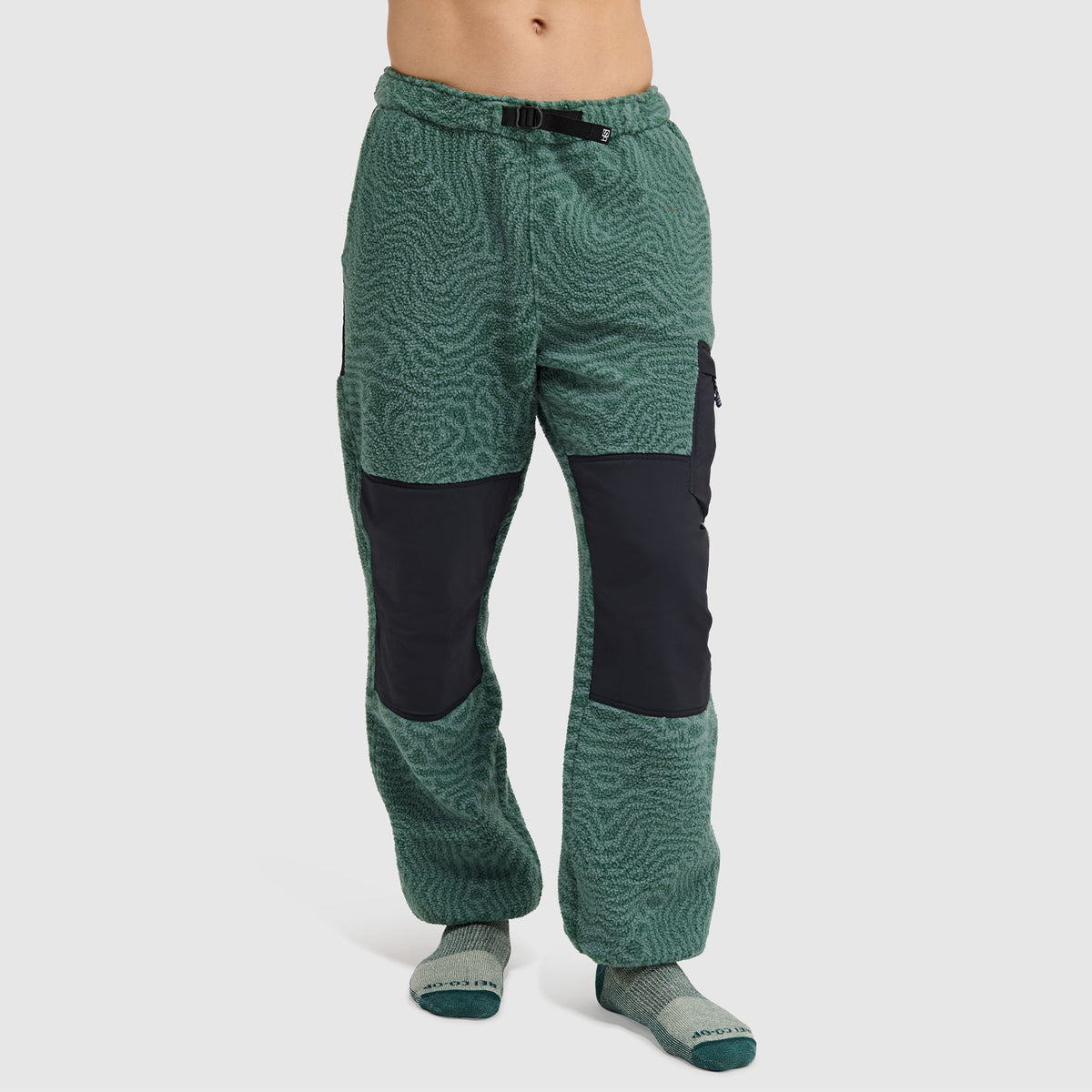 BlackStrap Mens Caldera Fleece Pant #color_inprint obsidian