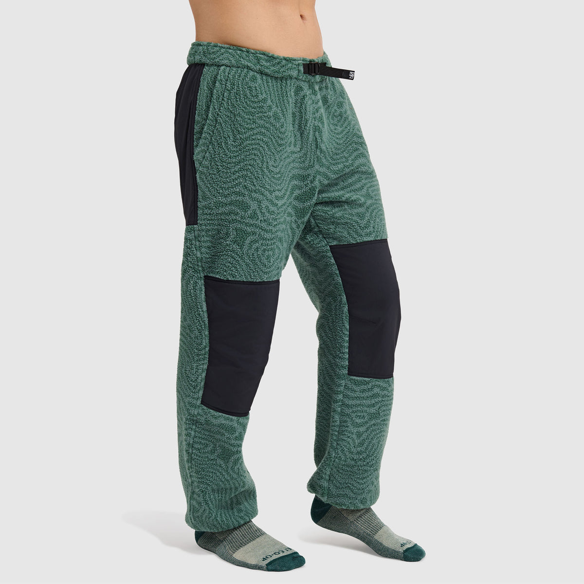BlackStrap Mens Caldera Fleece Pant #color_inprint obsidian