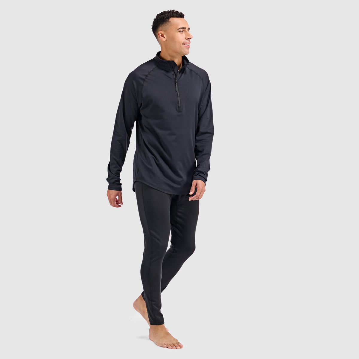 BlackStrap Mens Vista Quater Zip Pullover #color_black