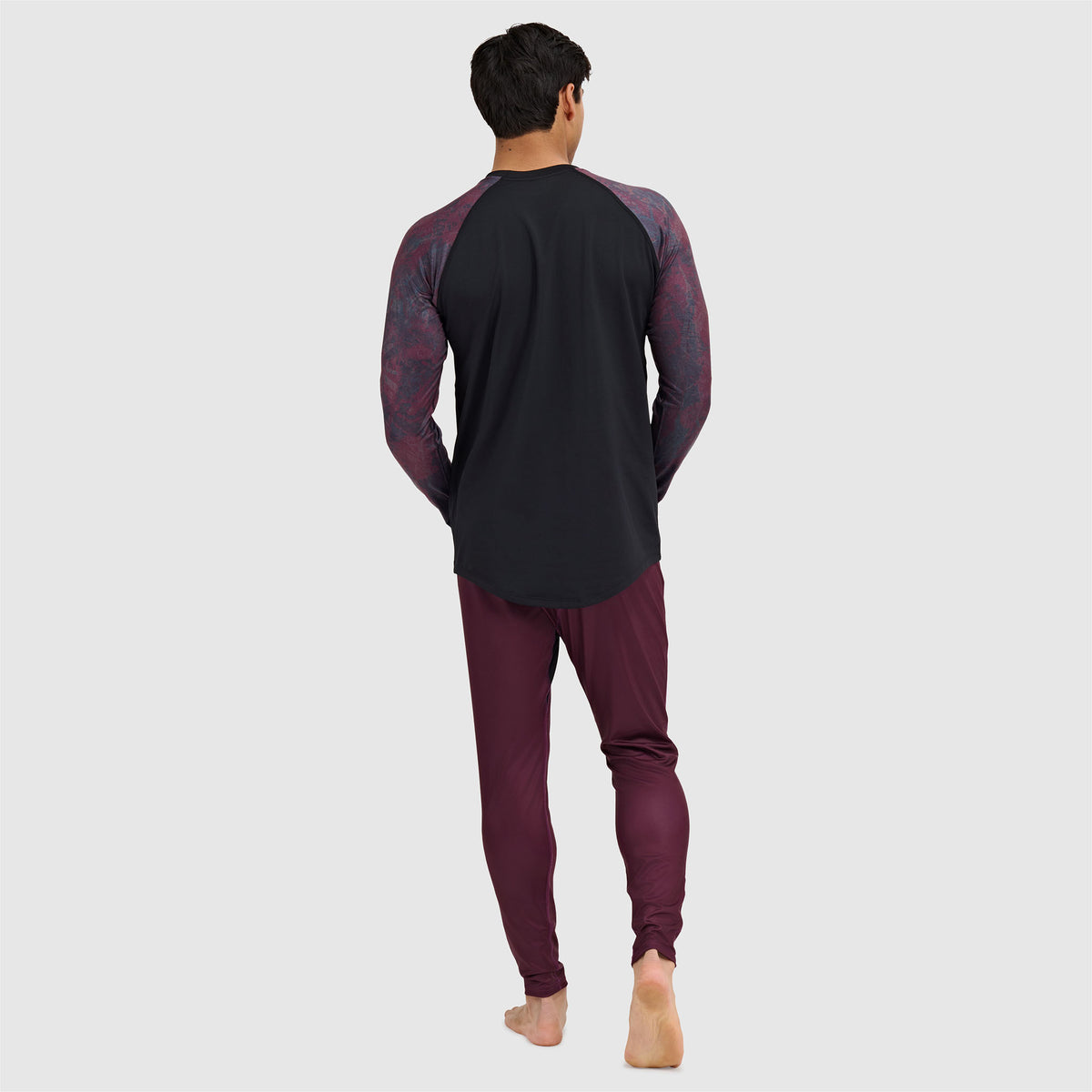 BlackStrap Men's Vista Baselayer Crewneck Long Sleeve #color_pulse cherry