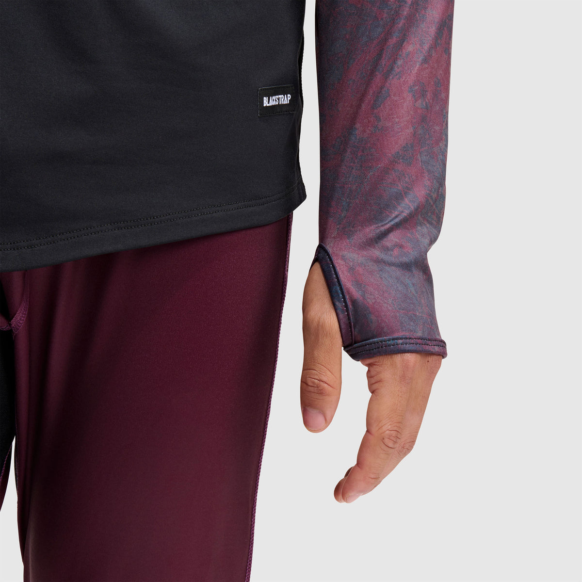 BlackStrap Men's Vista Baselayer Crewneck Long Sleeve #color_pulse cherry