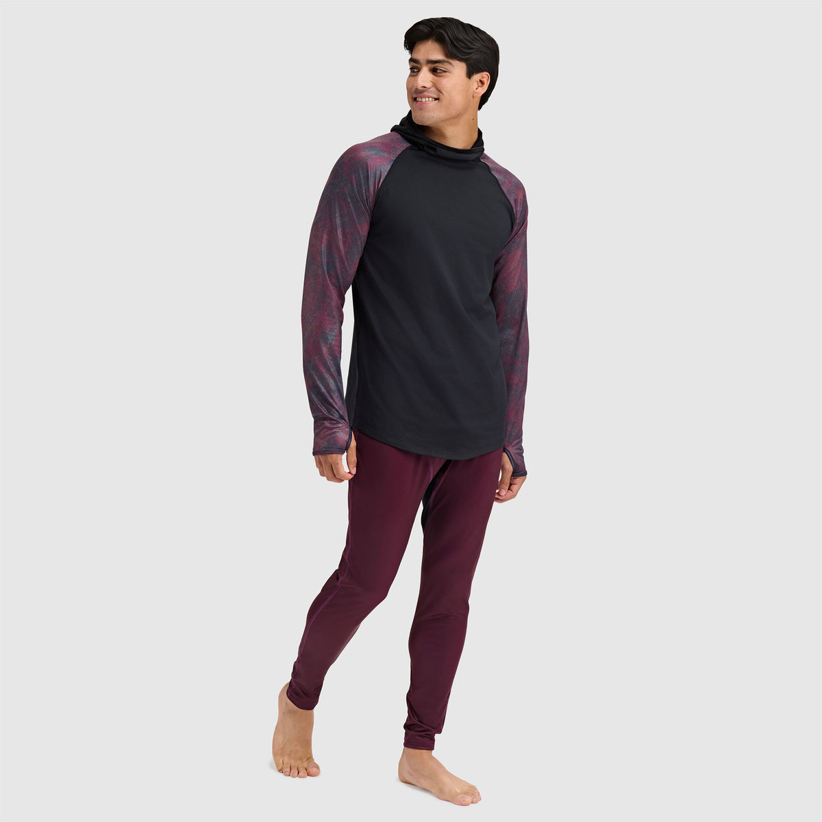 BlackStrap Men's Vista Baselayer Hoodie #color_pulse cherry