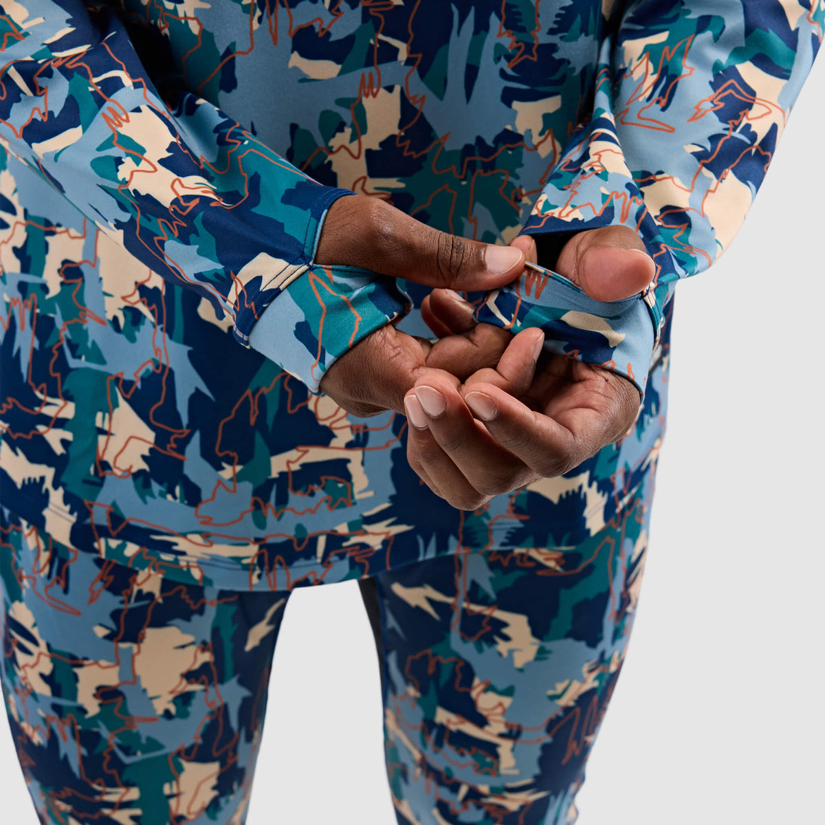 Men's Summit Base Layer Hoodie BlackStrap #color_badlands deschutes