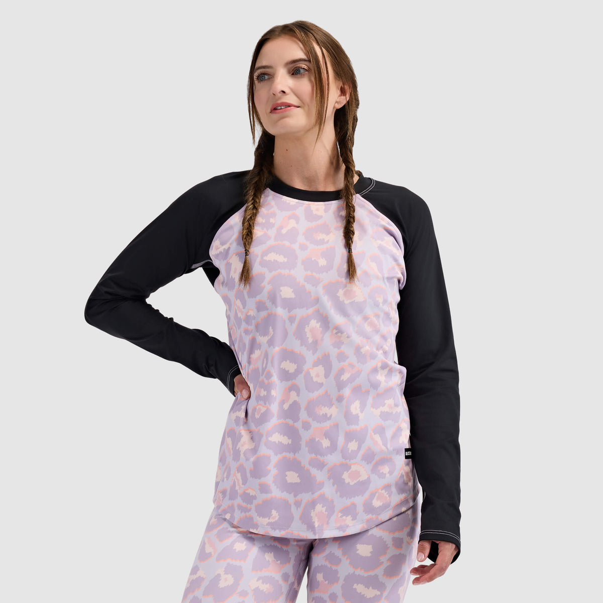 BlackStrap Women's Skyliner Baselayer Crewneck Long Sleeve #color_ocelot dusk