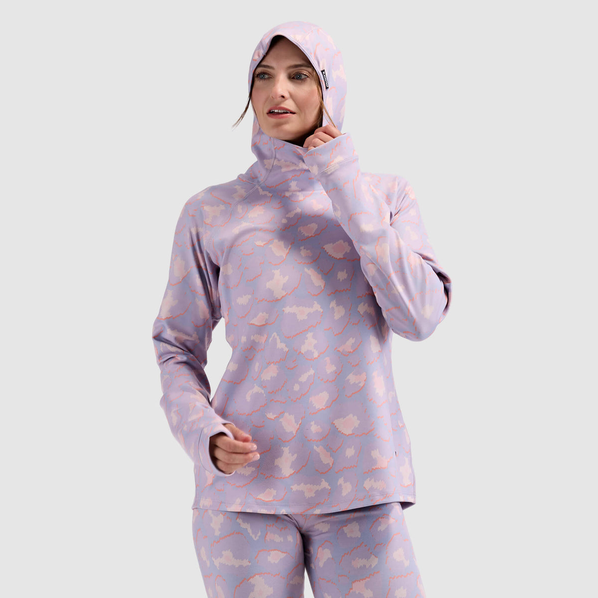BlackStrap Women's Summit Baselayer Hoodie #color_ocelot dusk