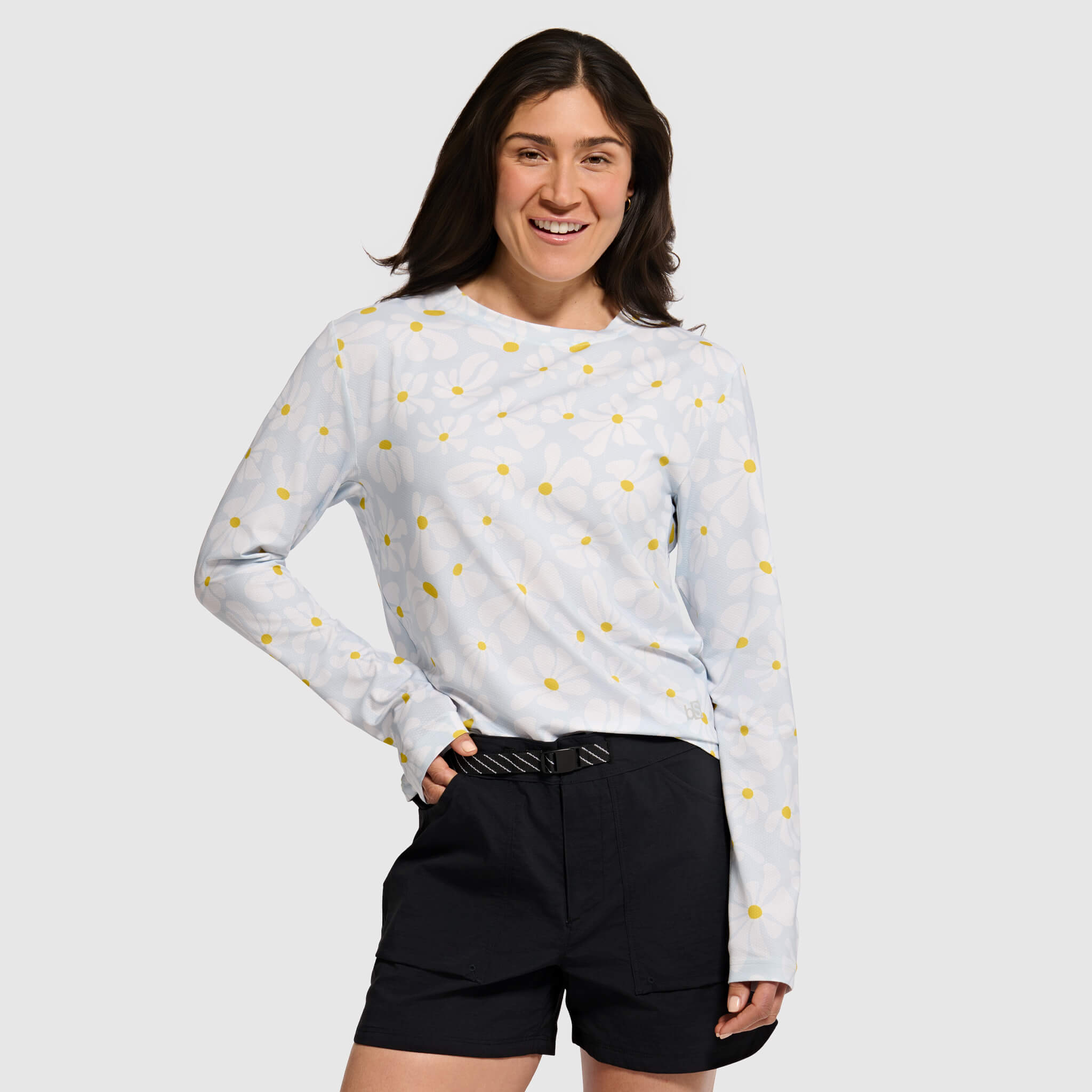 Women's Voyage Crewneck Long Sleeve BlackStrap #color_boho stratus