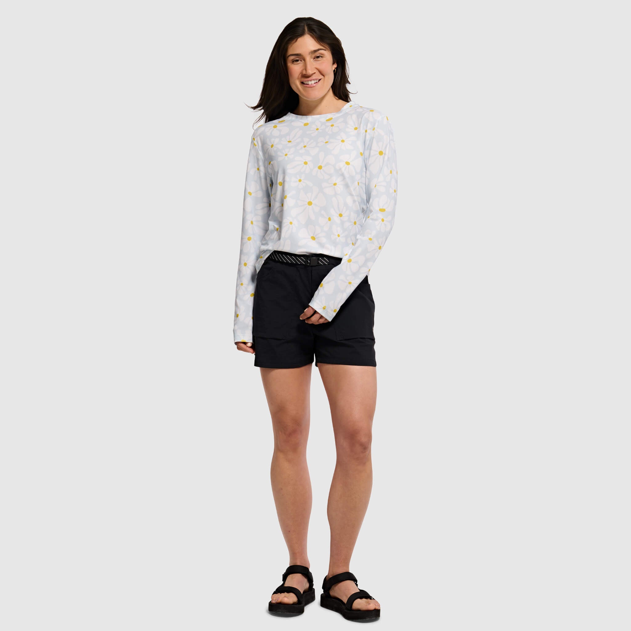 Women's Voyage Crewneck Long Sleeve BlackStrap #color_boho stratus