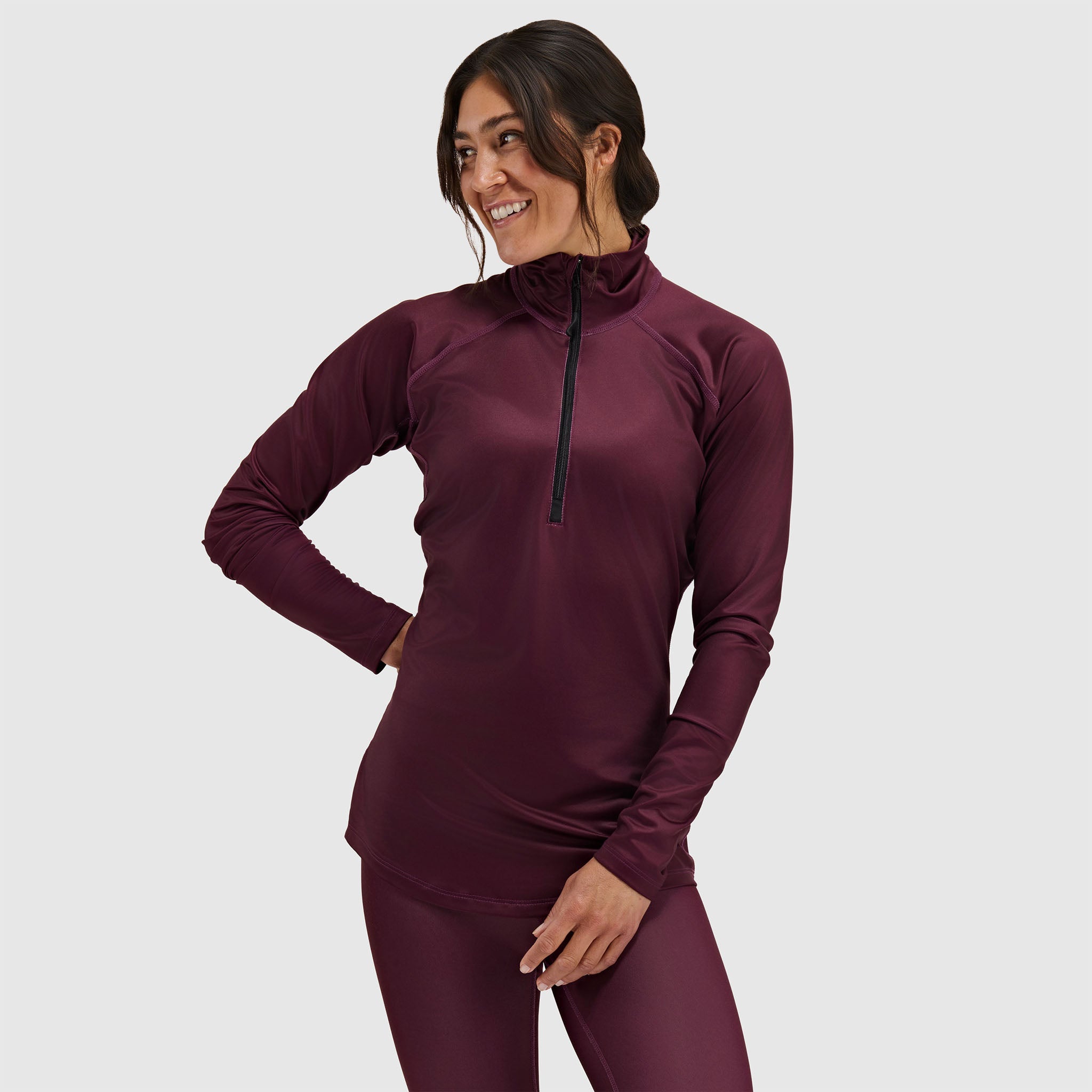 BlackStrap Womens Quarter Zip Hoodie fit video