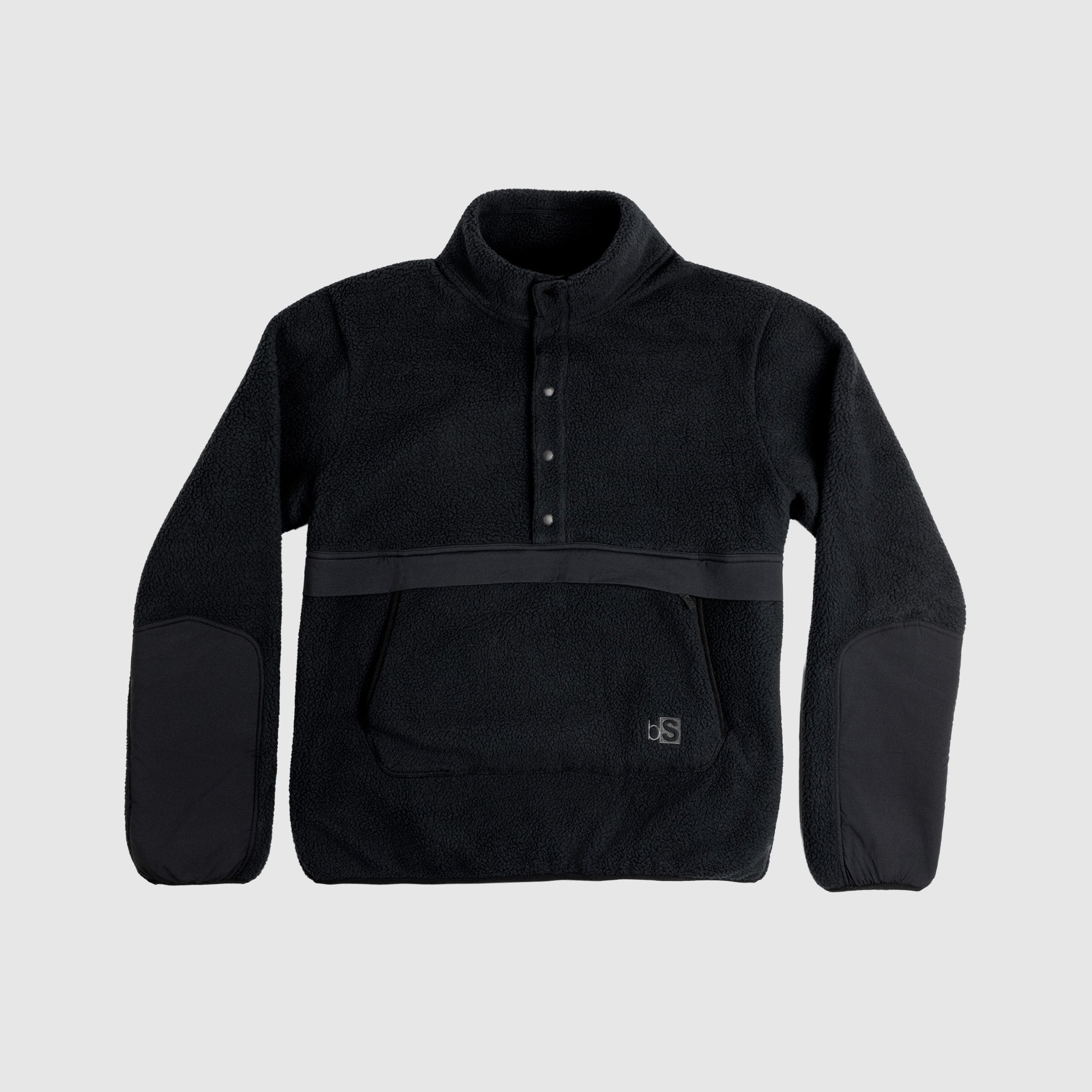BlackStrap Mens Caldera Sherpa Fleece Half Snap #color_black