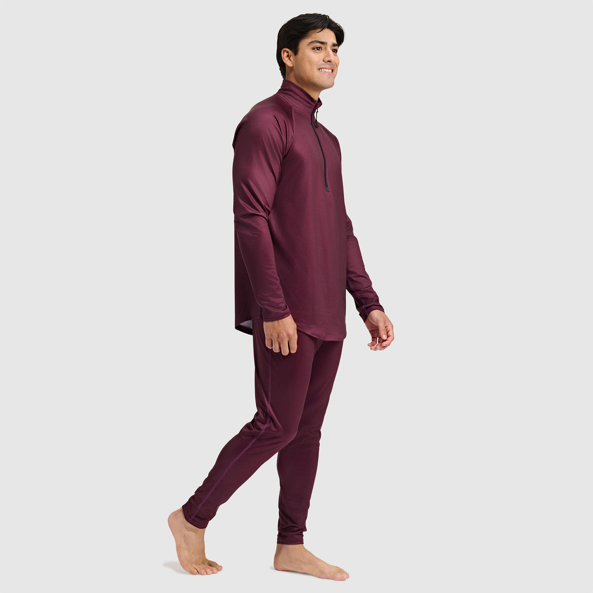 BlackStrap Mens Vista Quater Zip Pullover #color_cherry