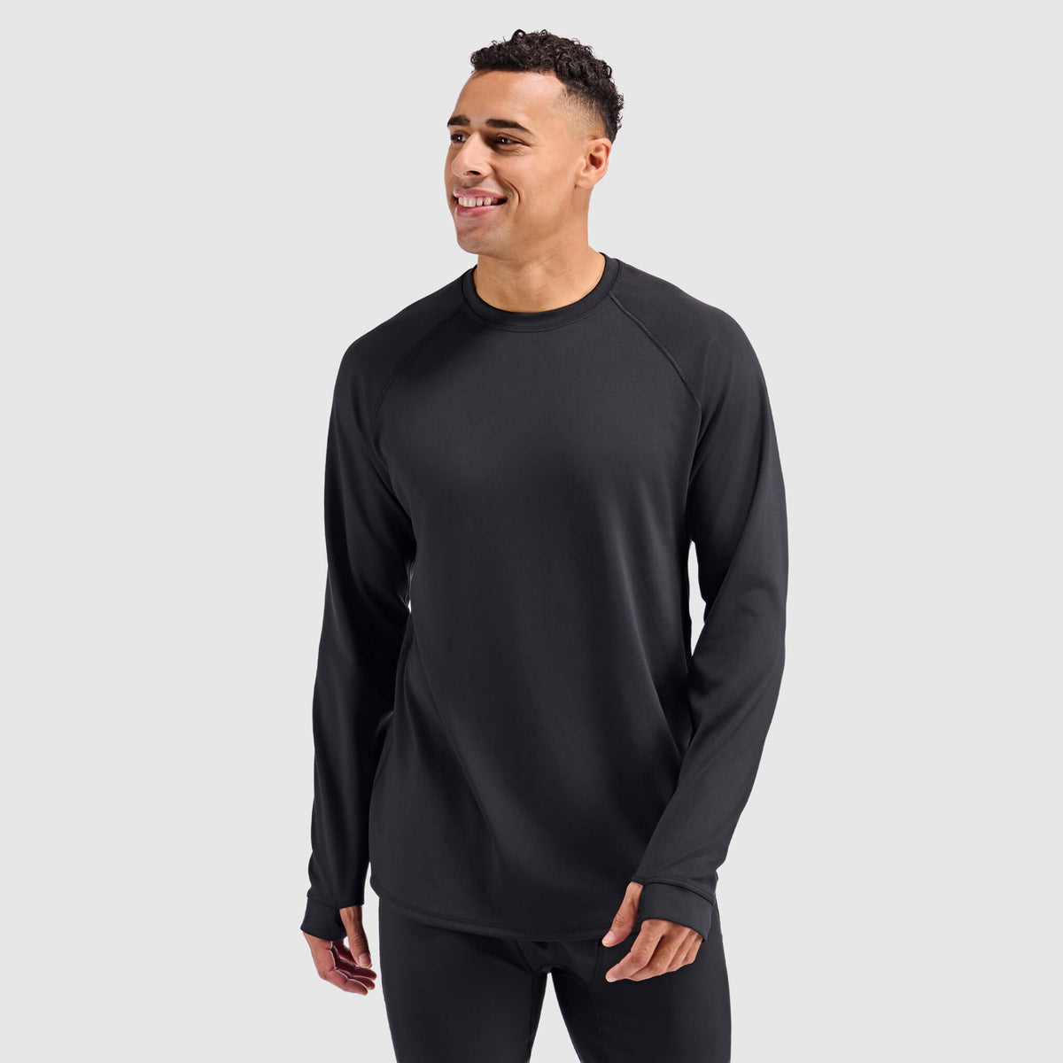 BlackStrap Men's Vista Baselayer Crewneck Long Sleeve #color_black