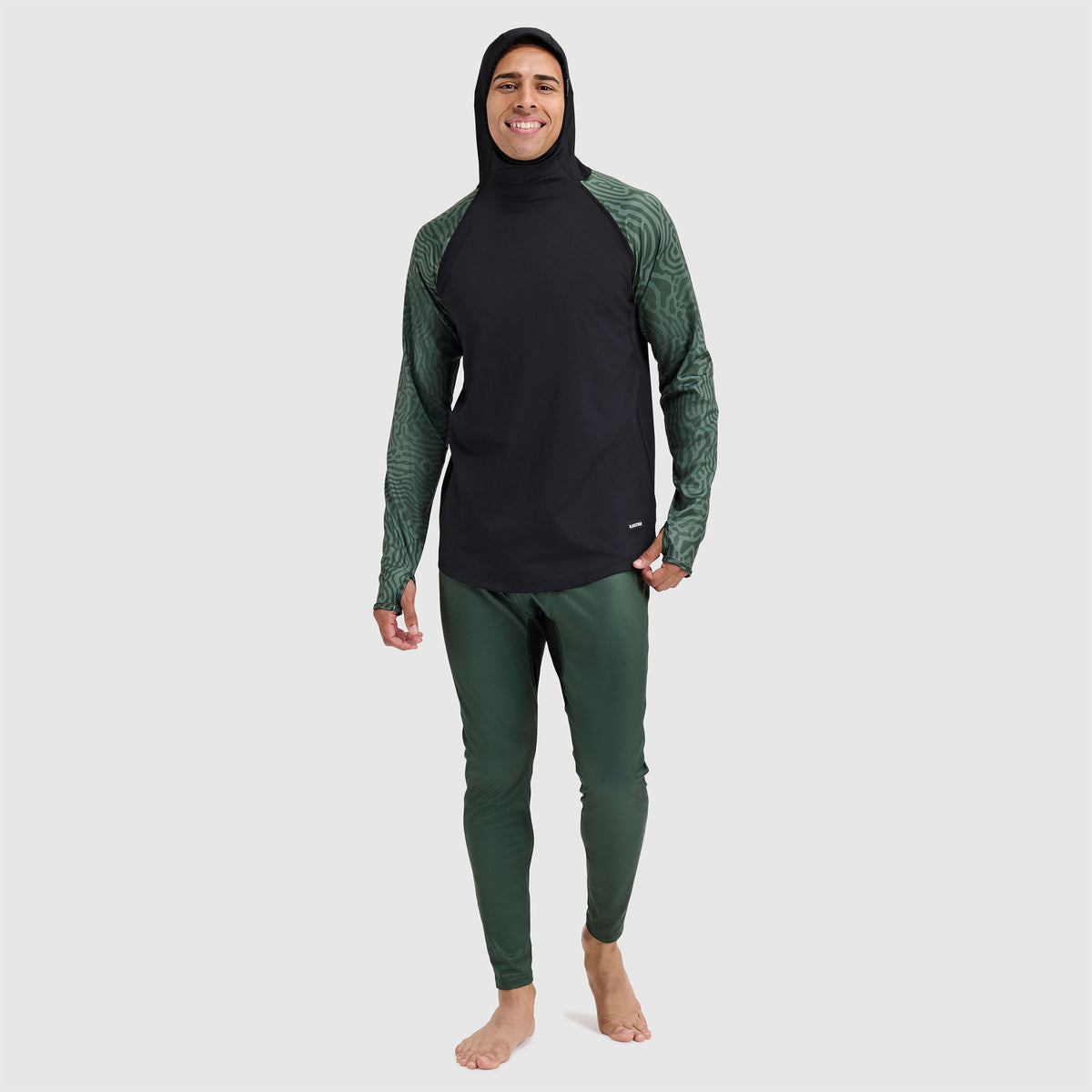 BlackStrap Men's Vista Baselayer Hoodie #color_inprint obsidian