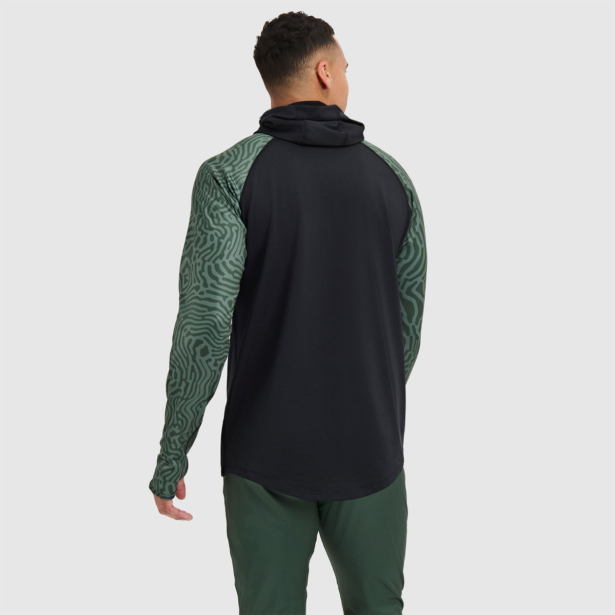 BlackStrap Men's Vista Baselayer Hoodie #color_inprint obsidian