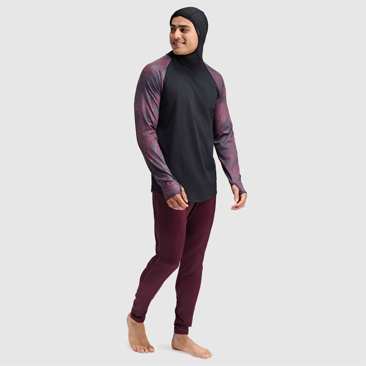 BlackStrap Men's Vista Baselayer Hoodie #color_pulse cherry