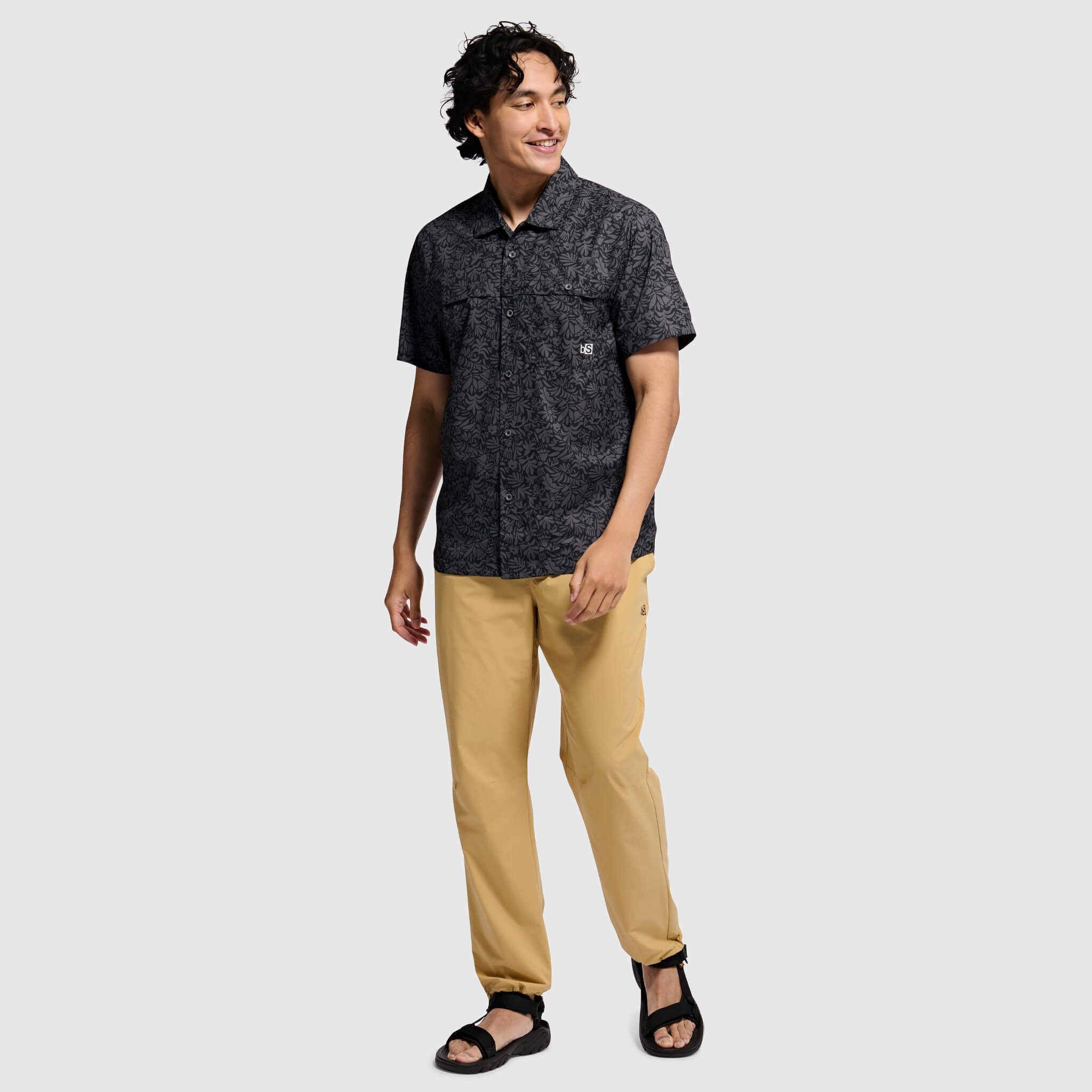 BlackStrap Mens Camp Shirt Button Up #color_florican smoldered