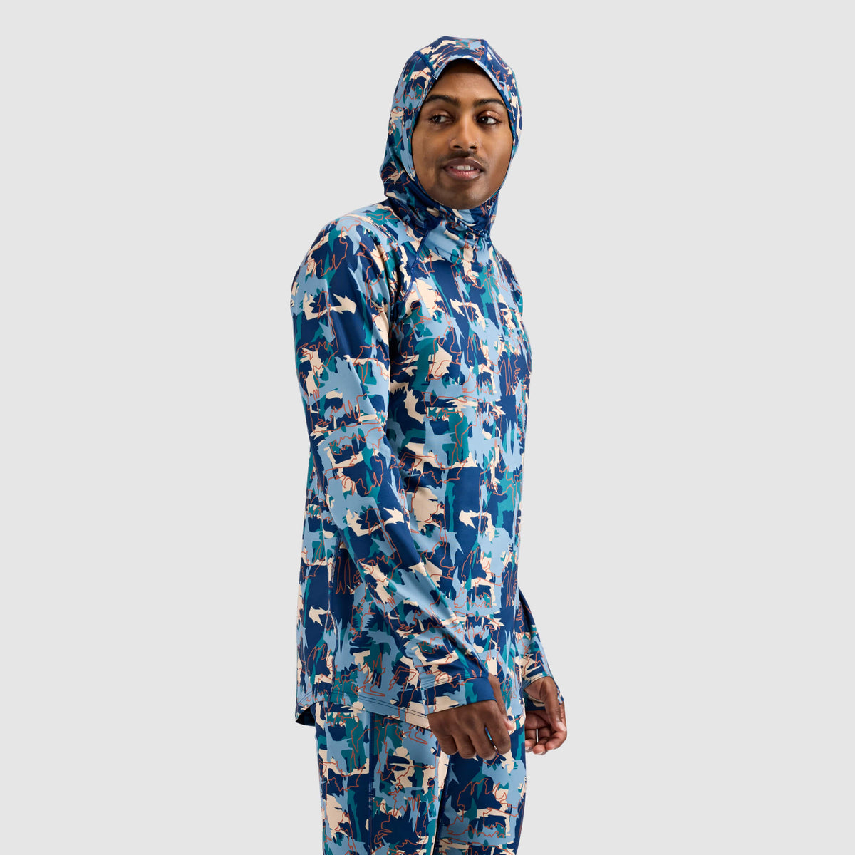 Men's Summit Base Layer Hoodie BlackStrap #color_badlands deschutes