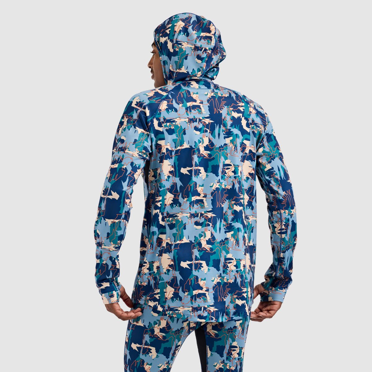 Men's Summit Base Layer Hoodie BlackStrap #color_badlands deschutes