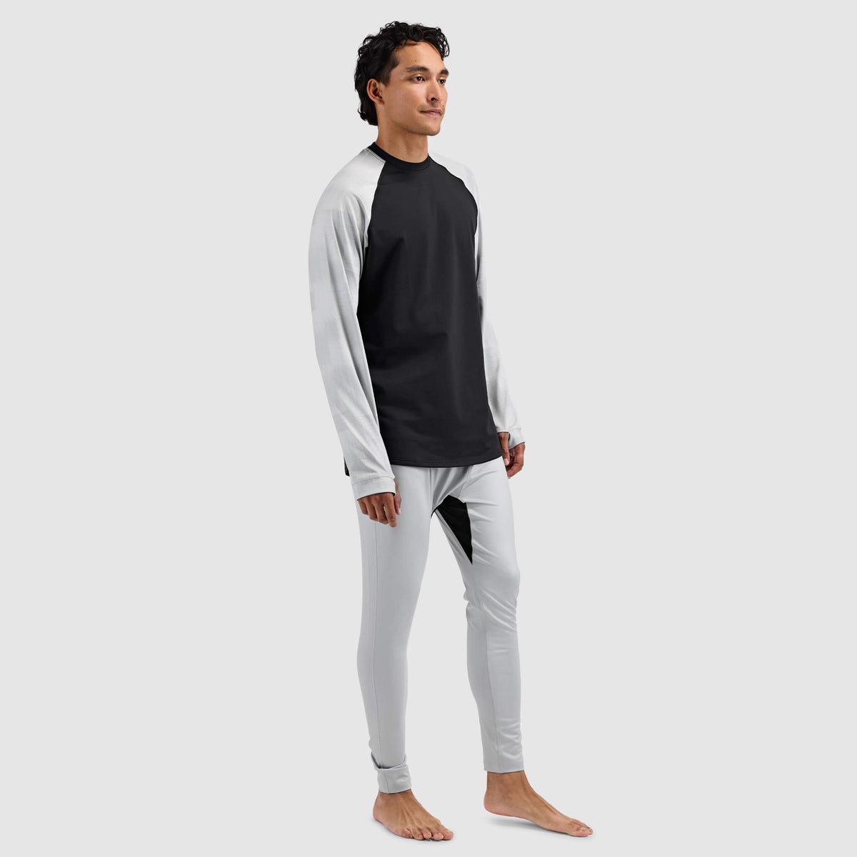 BlackStrap Men's Vista Baselayer Crewneck Long Sleeve #color_tractical ash
