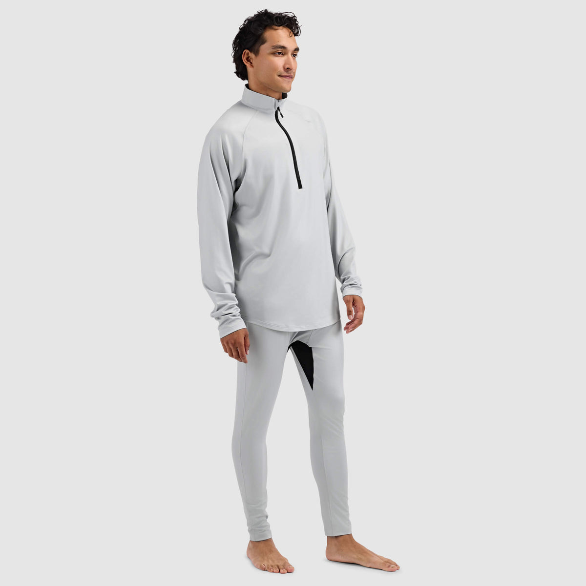 BlackStrap Mens Vista Quarter Zip Pullover #color_ash