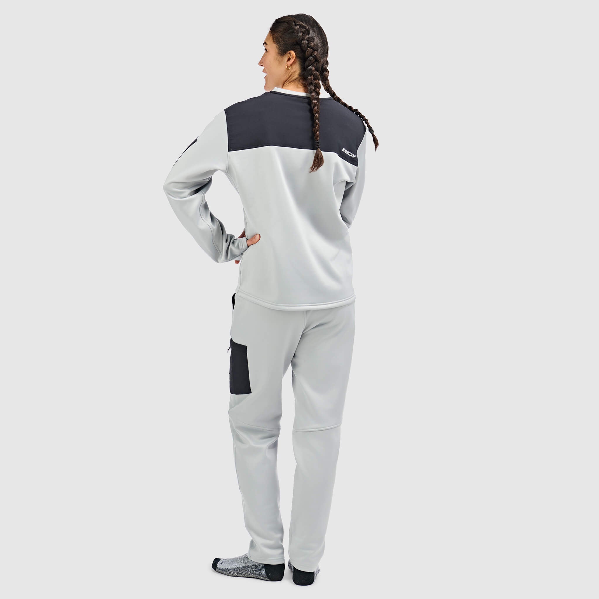 BlackStrap Women's Spectrum Pullover Fleece #color_ash