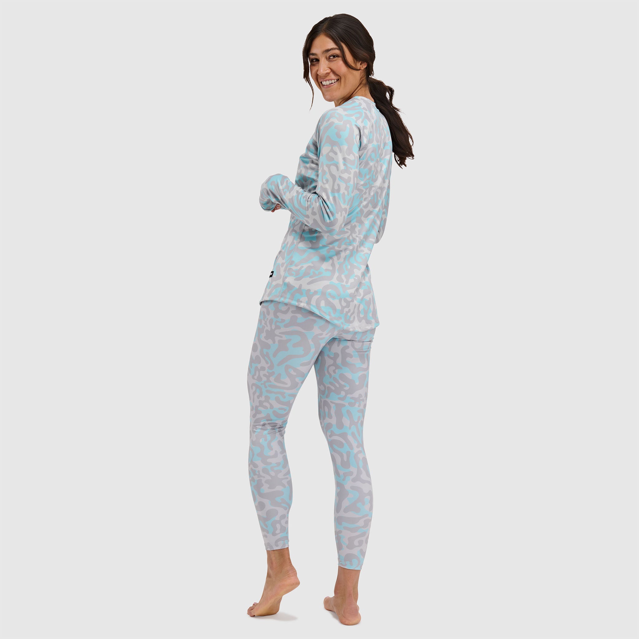 BlackStrap Women's Summit Baselayer Crewneck Long Sleeve #color_animo ash
