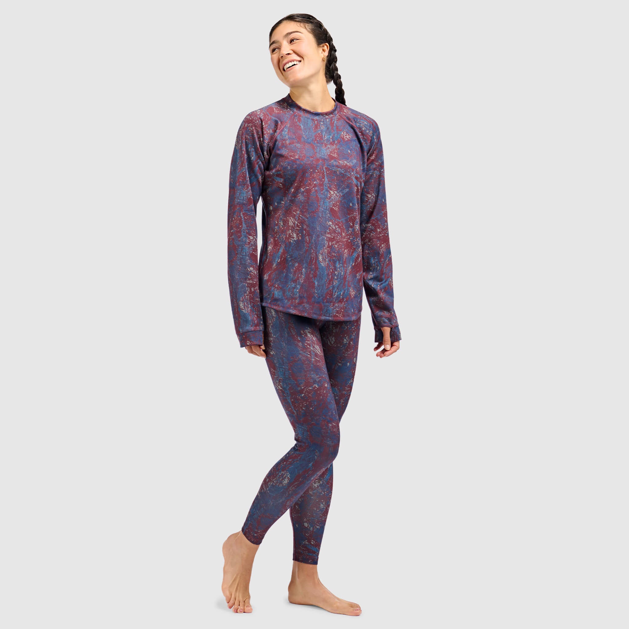 BlackStrap Women's Summit Baselayer Crewneck Long Sleeve #color_pulse-cherry