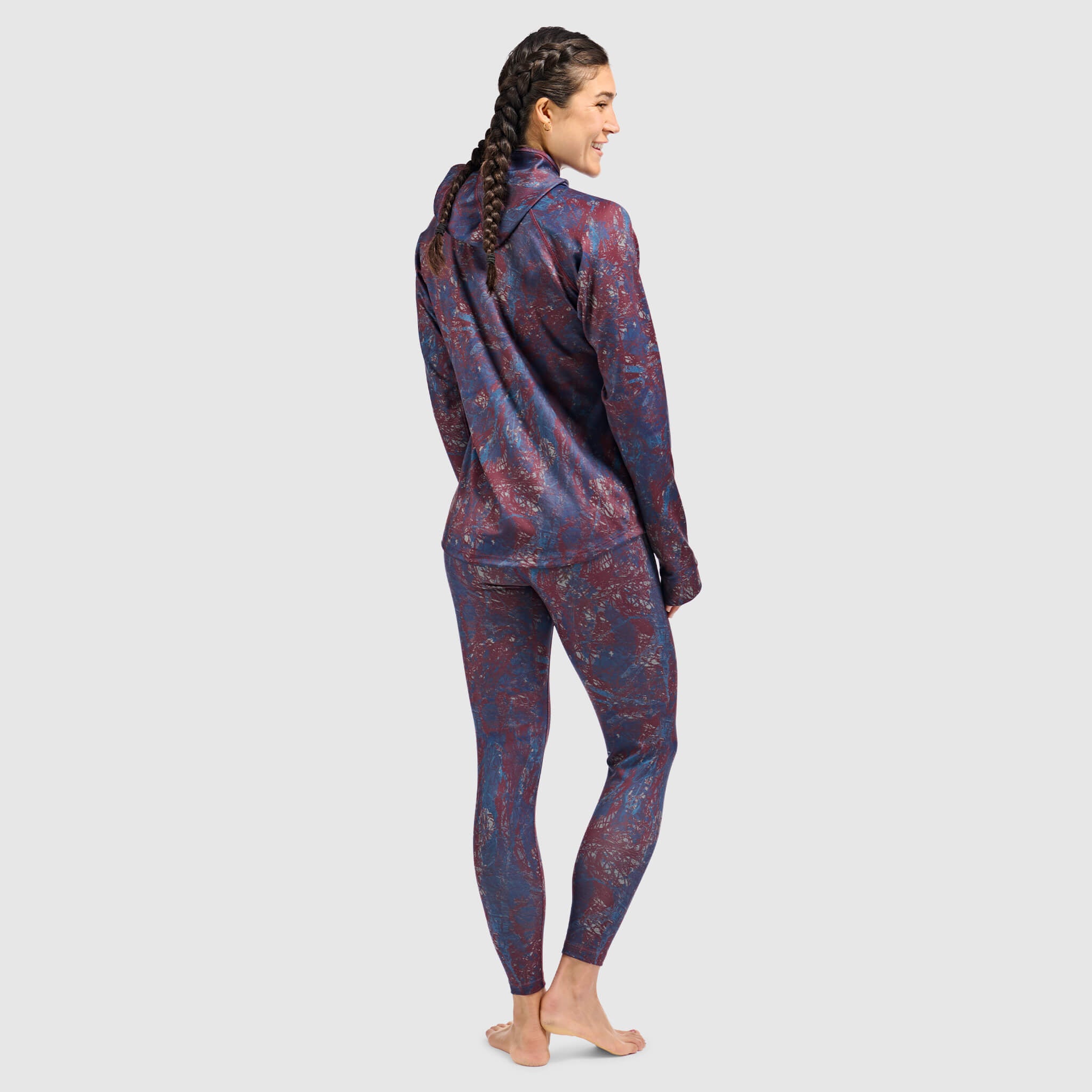 BlackStrap Women's Summit Baselayer Hoodie #color_pulse-cherry