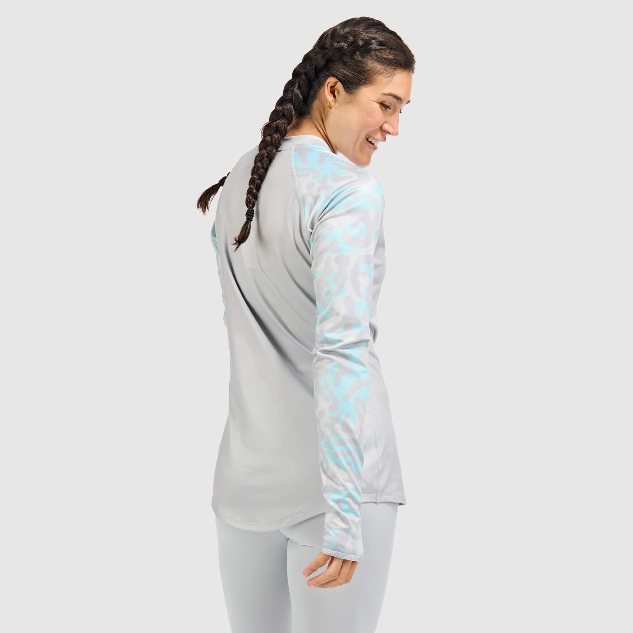 BlackStrap Women's Vista Baselayer Crewneck Long Sleeve #color_animo ash