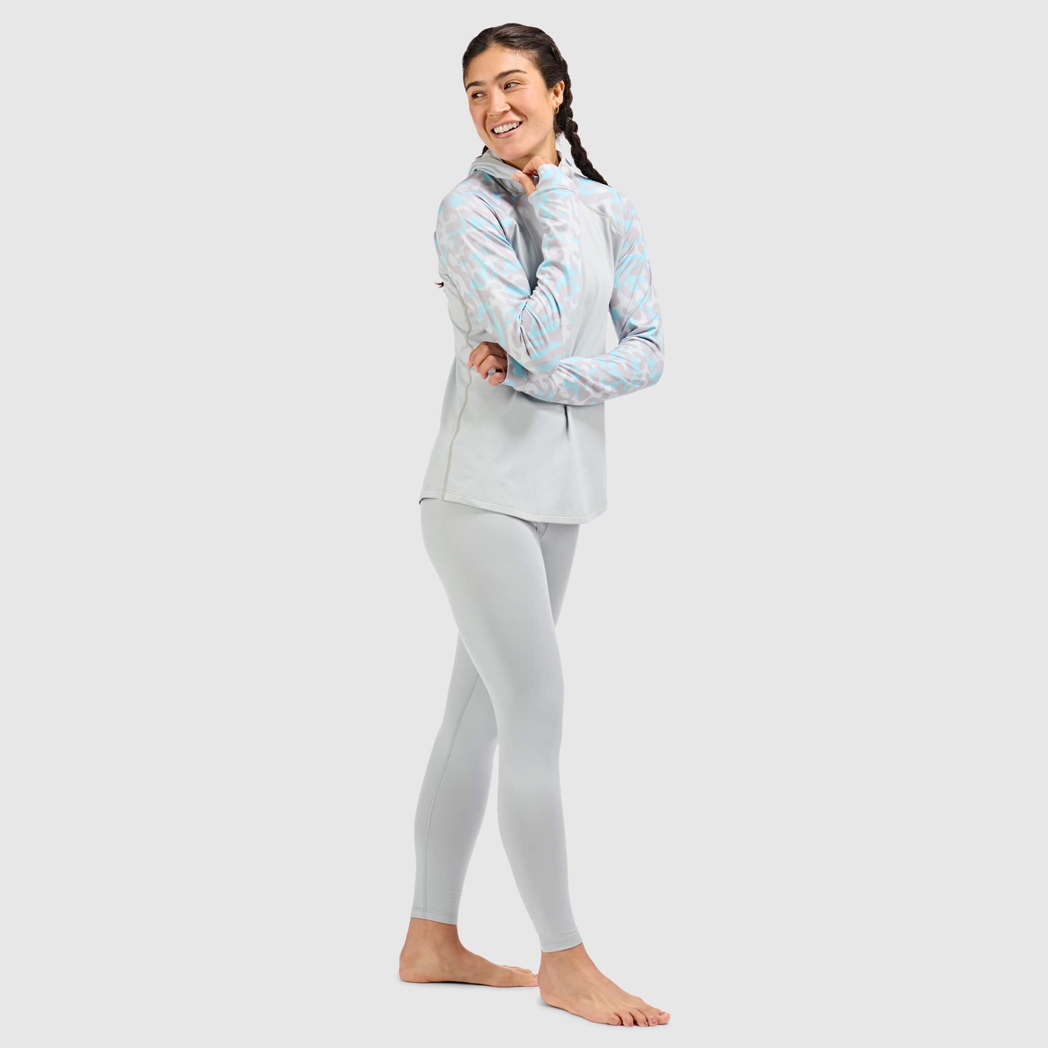 BlackStrap Women's Vista Baselayer Hoodie #color_animo-ash