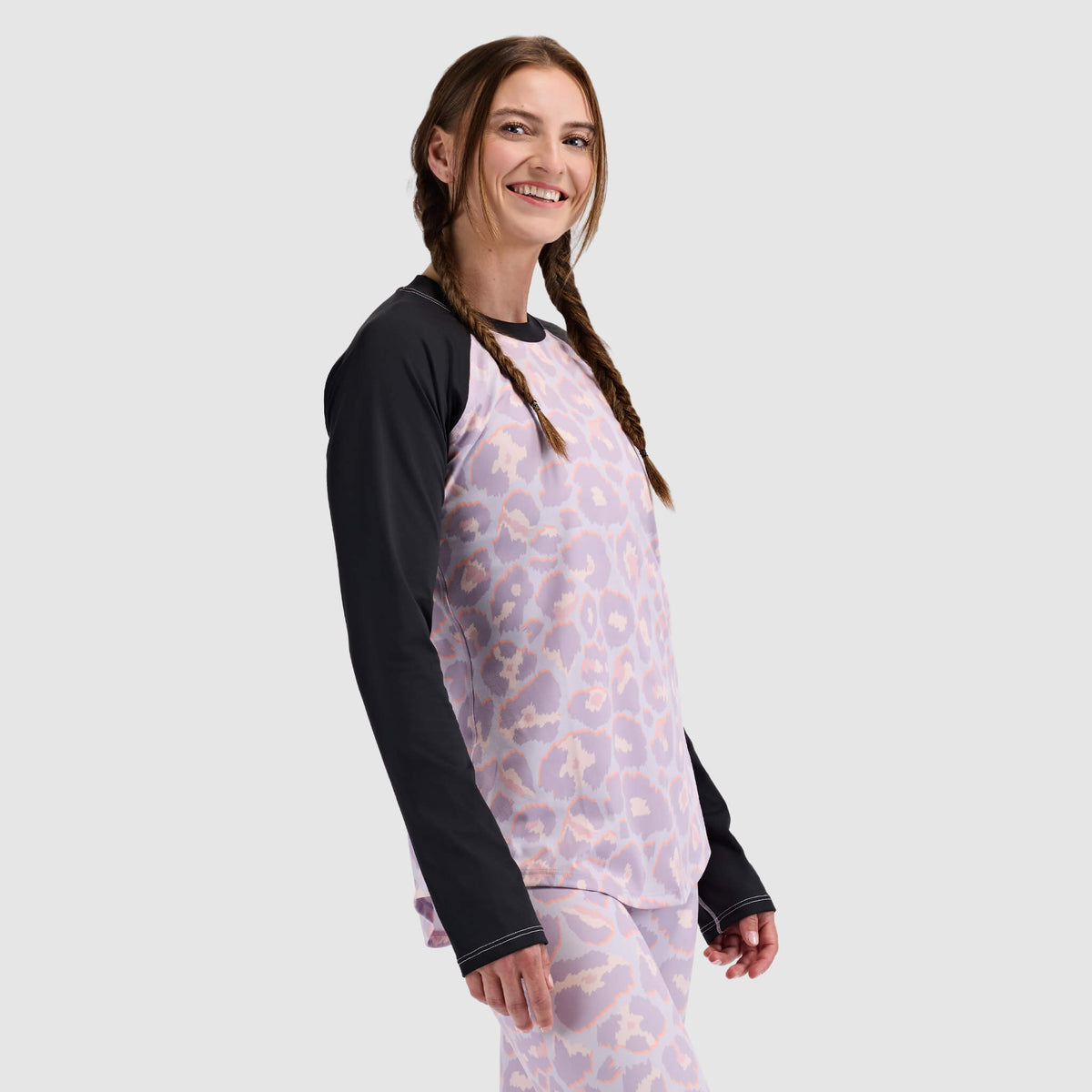 BlackStrap Women's Skyliner Baselayer Crewneck Long Sleeve #color_ocelot dusk