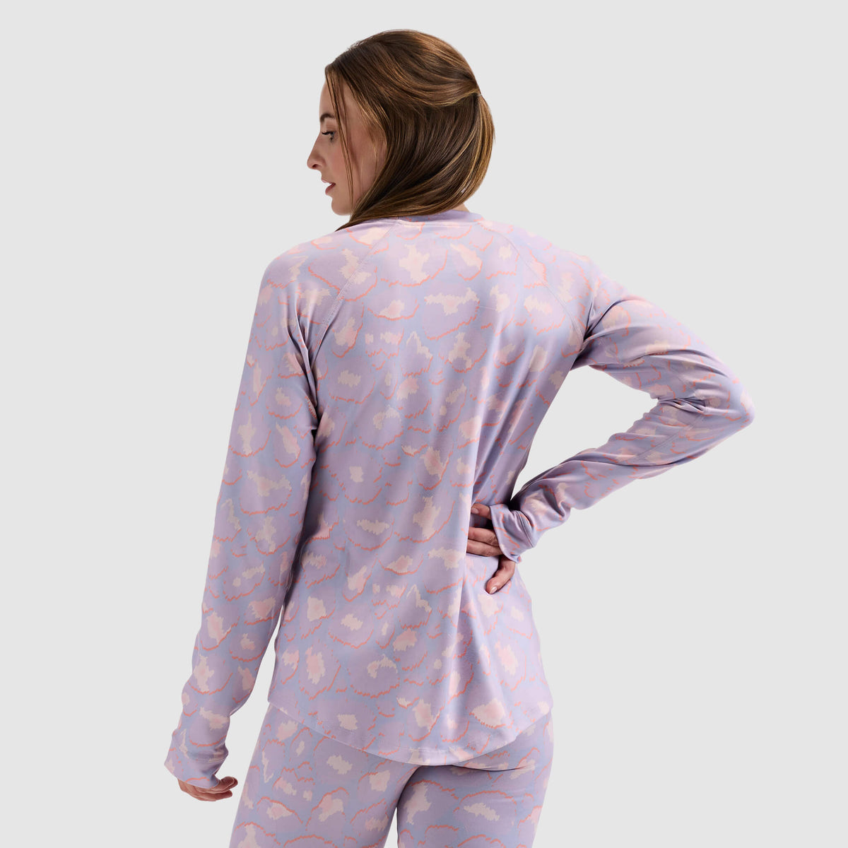 BlackStrap Women's Summit Baselayer Crewneck Long Sleeve #color_ocelot dusk