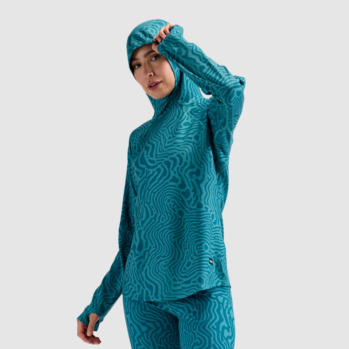 BlackStrap Women's Summit Baselayer Hoodie #color_inprint surge