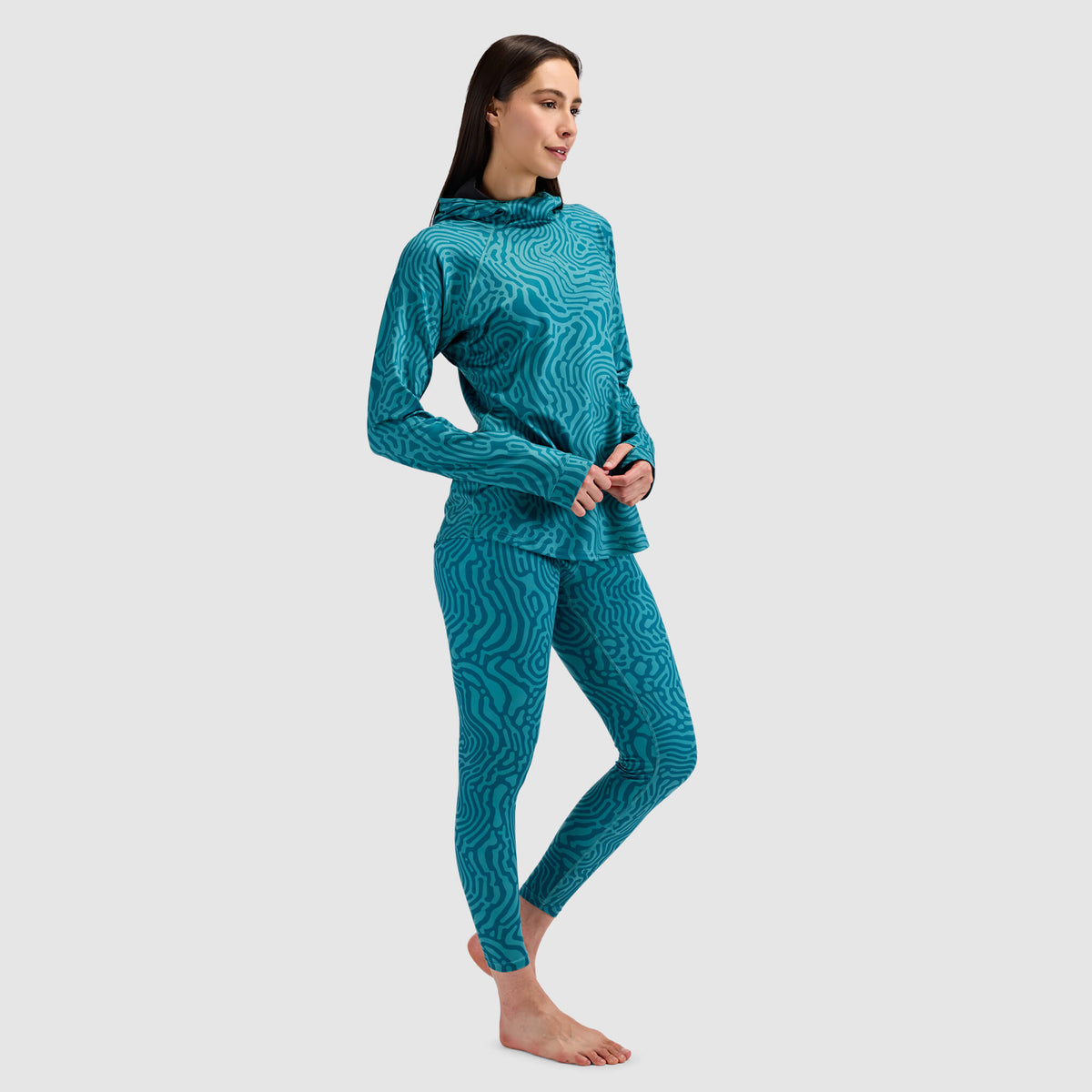 BlackStrap Women's Summit Baselayer Hoodie #color_inprint surge