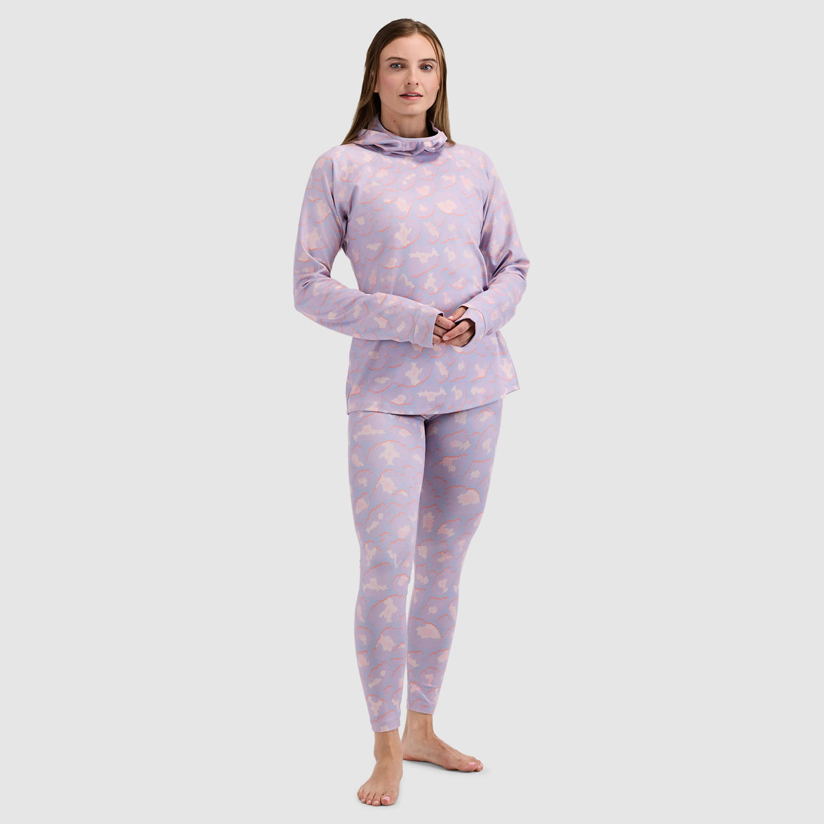 BlackStrap Women's Summit Baselayer Hoodie #color_ocelot dusk