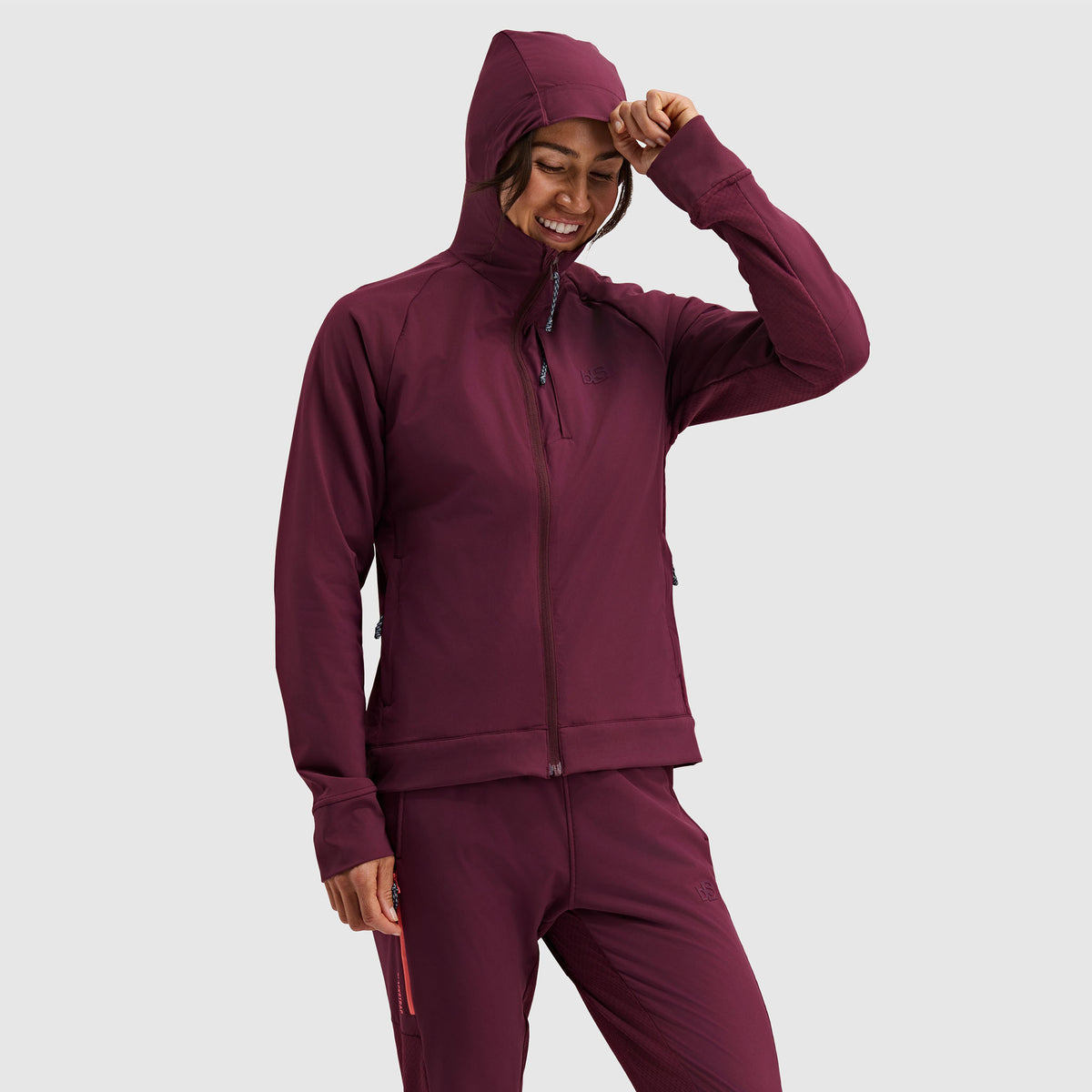 BlackStrap Womens Tribrid Full Zip Jacket #color_cherry