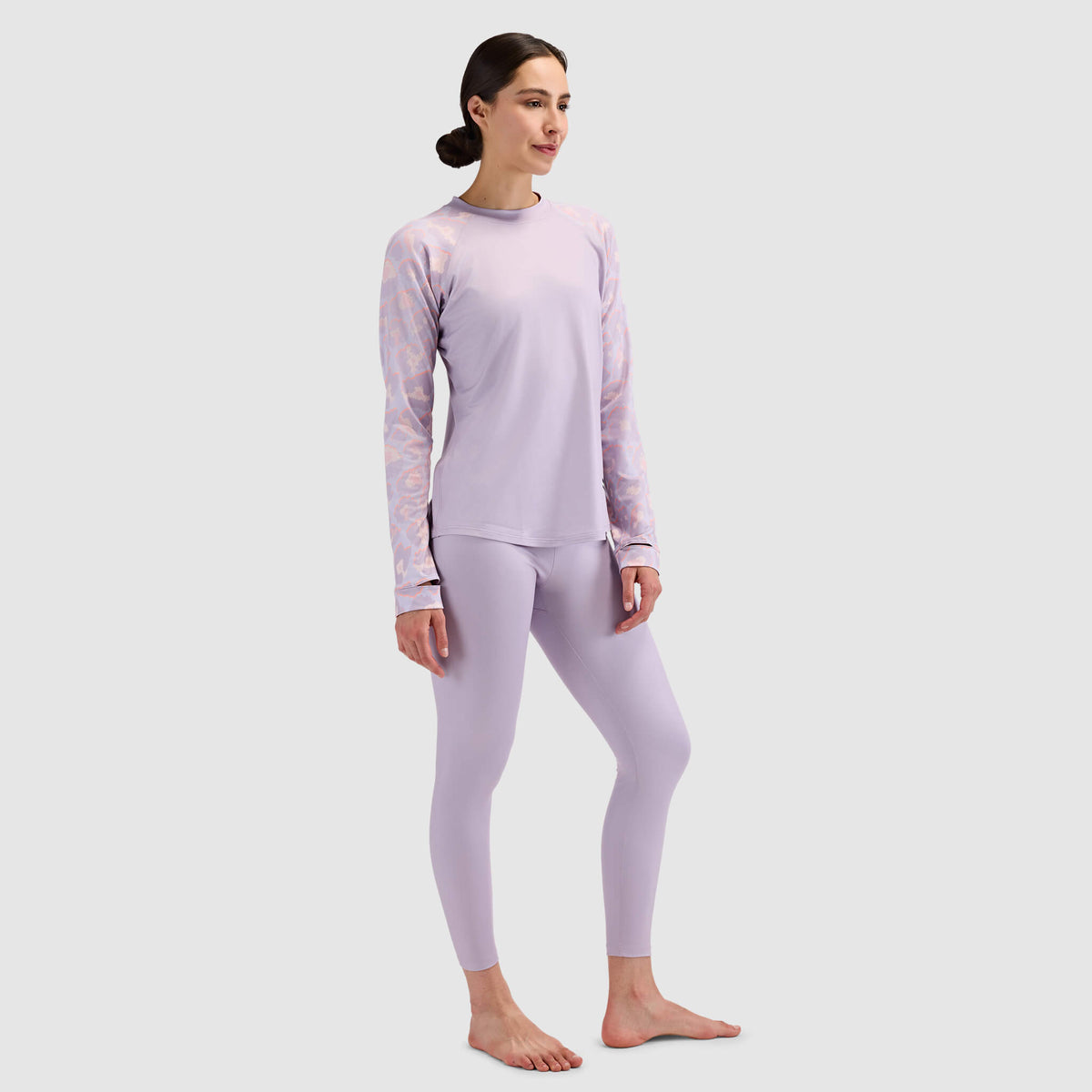 BlackStrap Women's Vista Baselayer Crewneck Long Sleeve #color_ocelot dusk