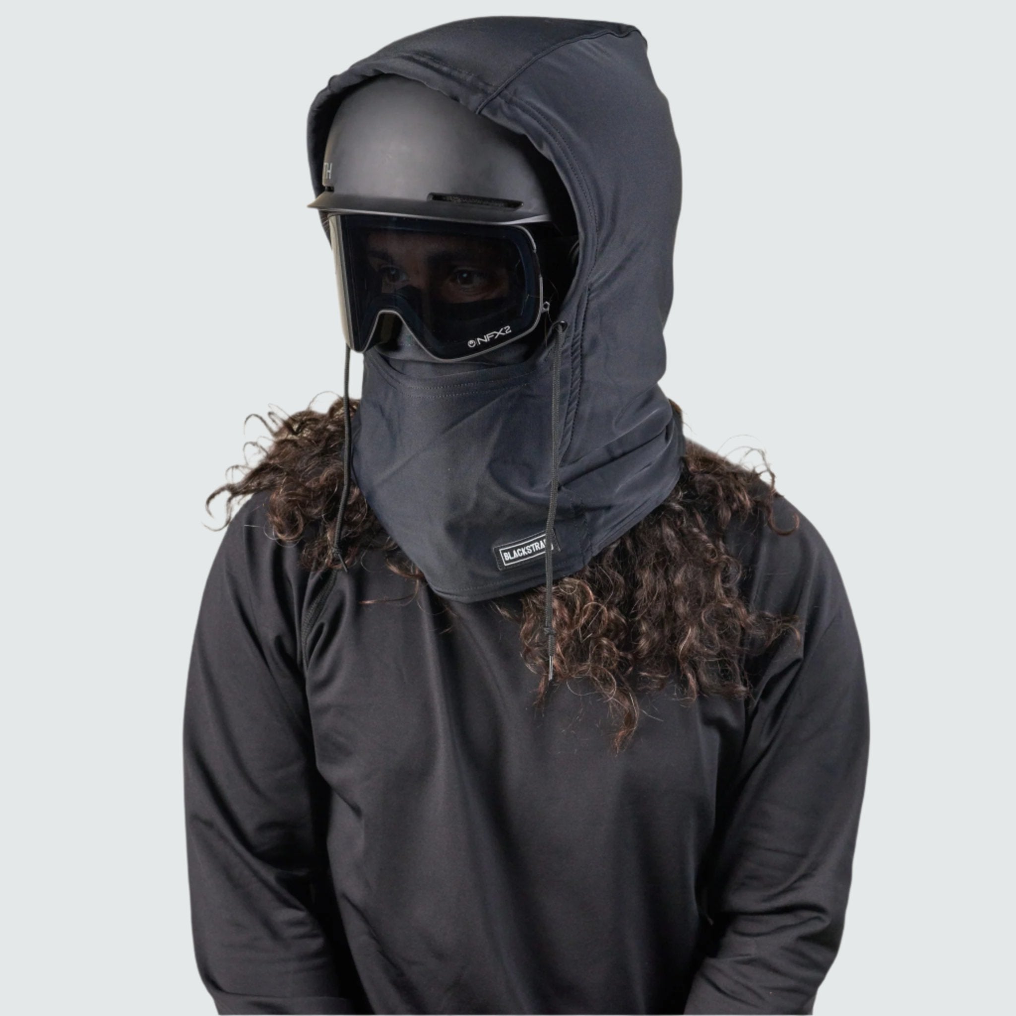 Camber Hood Adjustable Balaclava | Solids BlackStrap Black 